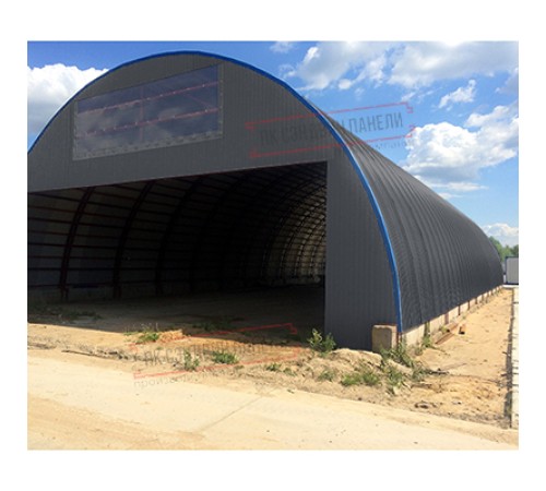 Профнастил МП35-0.45, Ширина-1035, Полиэстер RAL7024