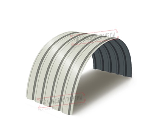 Профнастил МП35-0.45, Ширина-1035, Полиэстер RAL9002