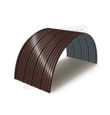 Профнастил окрашенный НС18ПГ-1120-0.6 цена за пог.м