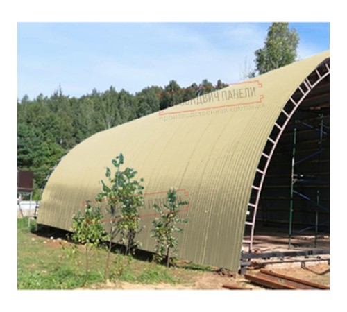 Профнастил НС35ПГ-0.7, Ширина-1100, Полиэстер RAL1014