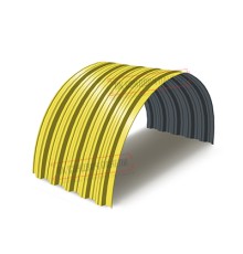 Профнастил НС35ПГ-0.45, Ширина-1100, Полиэстер RAL1018