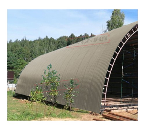 Профнастил НС35ПГ-0.45, Ширина-1100, Полиэстер RAL1035