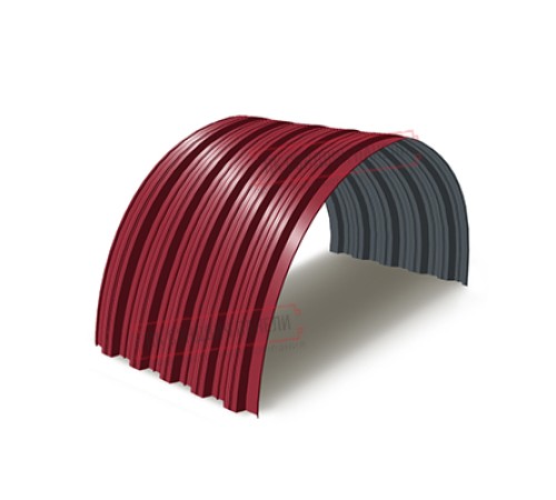 Профнастил НС35ПГ-0.45, Ширина-1100, Полиэстер RAL3003