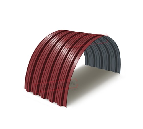 Профнастил НС35ПГ-0.45, Ширина-1100, Полиэстер RAL3011