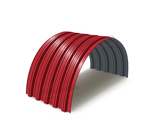 Профнастил НС35ПГ-0.45, Ширина-1100, Полиэстер RAL3020