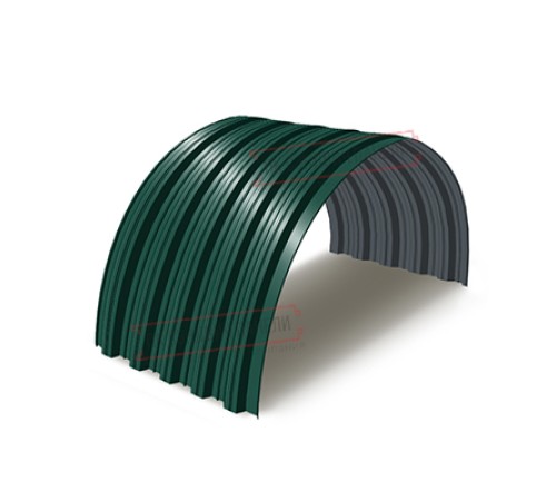 Профнастил НС35ПГ-0.45, Ширина-1100, Полиэстер RAL6005