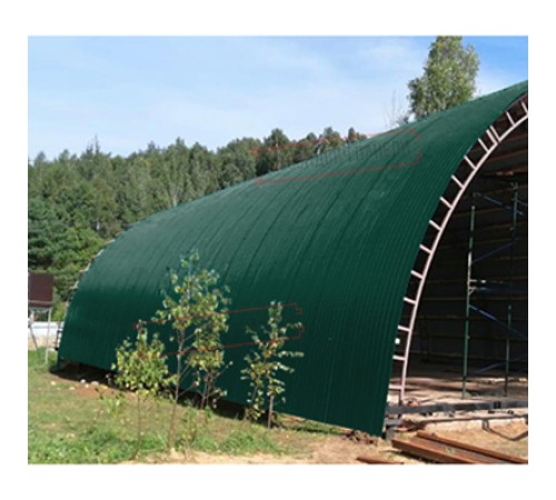 Профнастил НС35ПГ-0.45, Ширина-1100, Полиэстер RAL6005