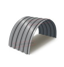 Профнастил НС35ПГ-0.45, Ширина-1100, Полиэстер RAL7004