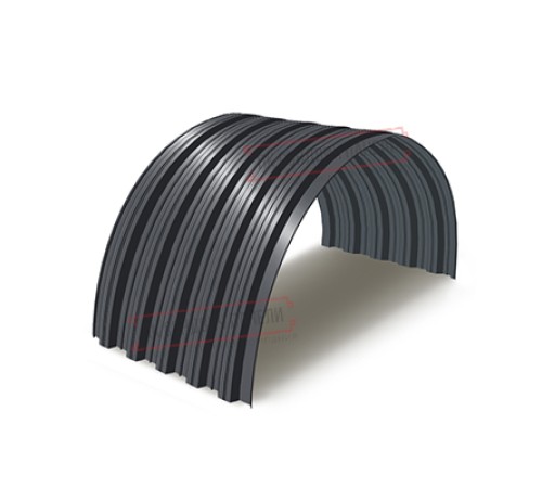 Профнастил НС35ПГ-0.5, Ширина-1100, Полиэстер RAL7024