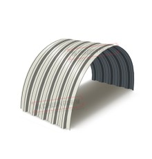 Профнастил НС35ПГ-0.45, Ширина-1100, Полиэстер RAL9003