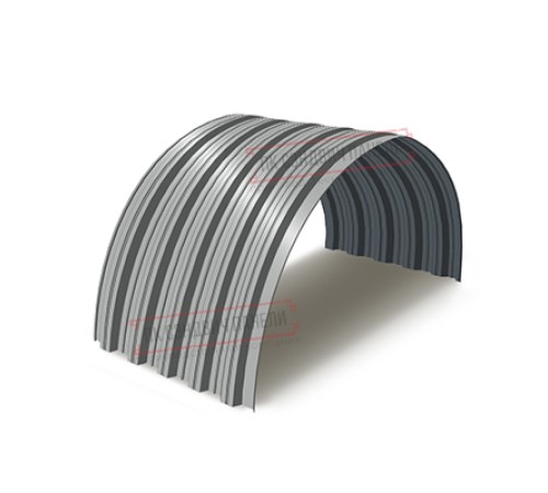 Профнастил НС35ПГ-0.45, Ширина-1100, Полиэстер RAL9006