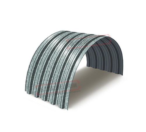 Профнастил НС35ПГ-0.6, Ширина-1100, Оцинкованный