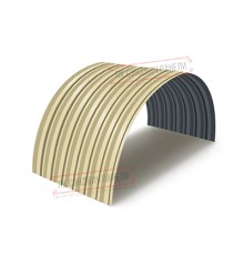 Профнастил С-15ПГ-1190-0.4 (с гранью) Полиэстер RAL 1014