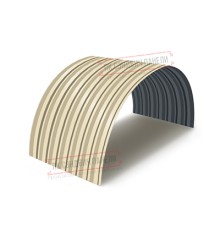 Профнастил С-15ПГ-1190-0.4 (с гранью) Полиэстер RAL 1015