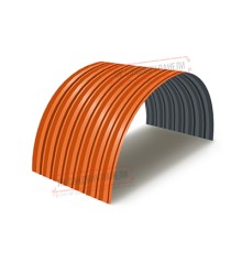 Профнастил С-15ПГ-1190-0.4 (с гранью) Полиэстер RAL 2004