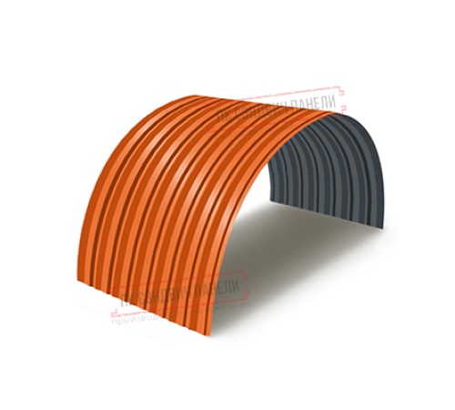Профнастил С-15ПГ-1190-0.4 (с гранью) Полиэстер RAL 2004