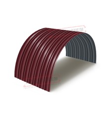 Профнастил С-15ПГ-1190-0.4 (с гранью) Полиэстер RAL 3005