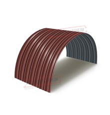 Профнастил С-15ПГ-1190-0.4 (с гранью) Полиэстер RAL 3009