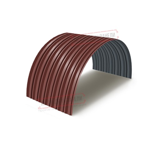 Профнастил С-15ПГ-1190-0.45 (с гранью) Полиэстер/Двусторонний RAL 3009