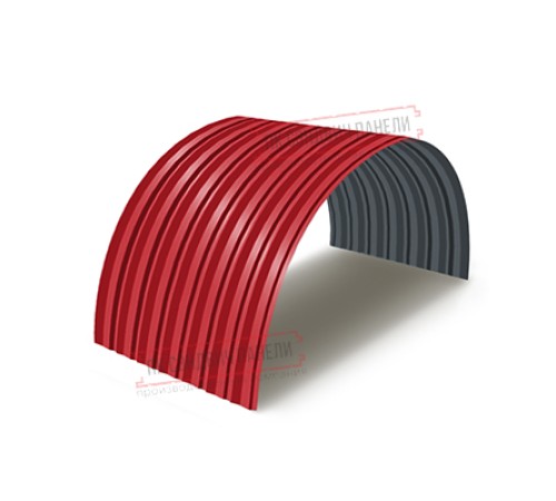 Профнастил С-15ПГ-1190-0.45 (с гранью) Полиэстер/Двусторонний RAL 3020