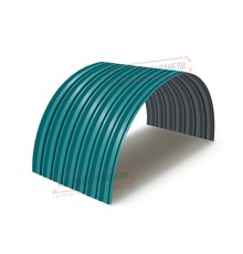 Профнастил С-15ПГ-1190-0.4 (с гранью) Полиэстер RAL 5021