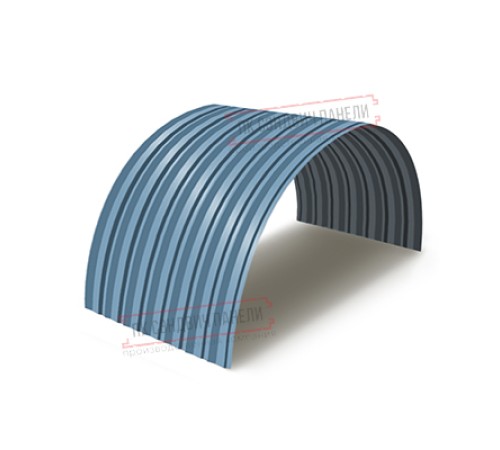 Профнастил С-15ПГ-1190-0.45 (с гранью) Полиэстер/Двусторонний RAL 5024
