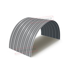 Профнастил С-15ПГ-1190-0.45 (с гранью) Полиэстер RAL 7004