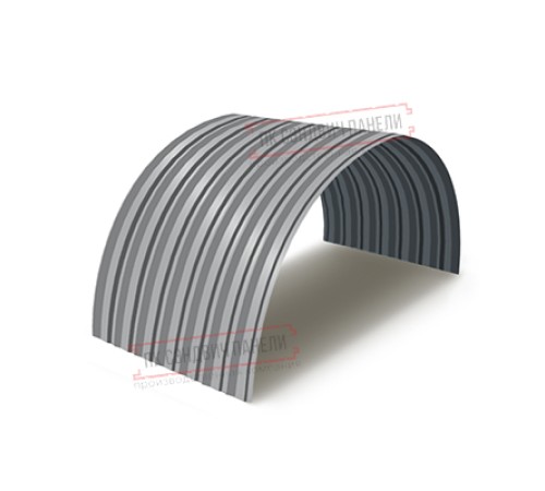 Профнастил С-15ПГ-1190-0.45 (с гранью) Полиэстер RAL 7004