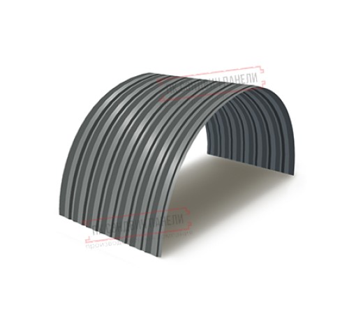 Профнастил С-15ПГ-1190-0.4 (с гранью) Полиэстер RAL 7005