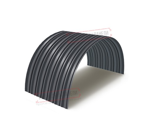 Профнастил С-15ПГ-1190-0.45 (с гранью) Полиэстер RAL 7024