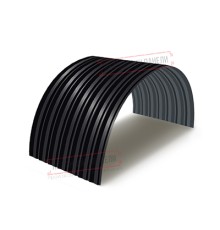 Профнастил С-15ПГ-1190-0.4 (с гранью) Полиэстер RAL 9005