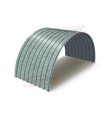 Профнастил оцинкованный С17ПГ-1100-0.5 цена за м2