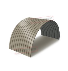 Профнастил СС10ПГ-1150-0.7 Полиэстер RAL1035