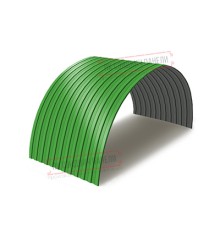 Профнастил СС10ПГ-1150-0.5 Полиэстер RAL6018