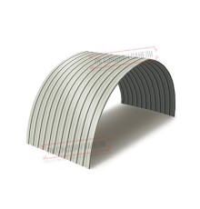 Профнастил СС10ПГ-1150-0.5 Полиэстер RAL9002