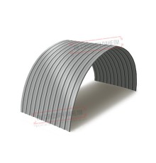 Профнастил СС10ПГ-1150-0.5 Полиэстер RAL9006