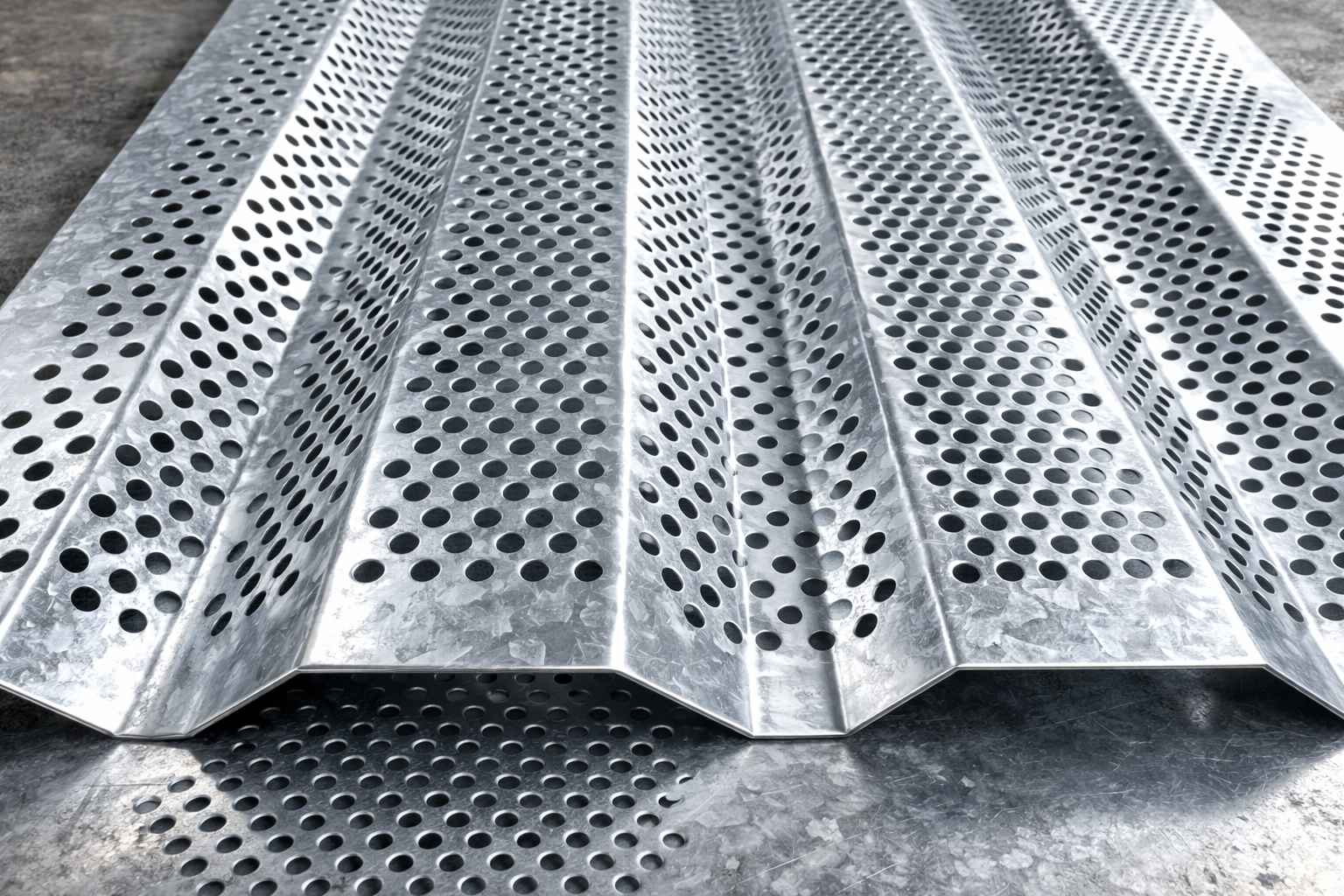 Перфорированный профнастил Т-8 оцинкованный стандартный