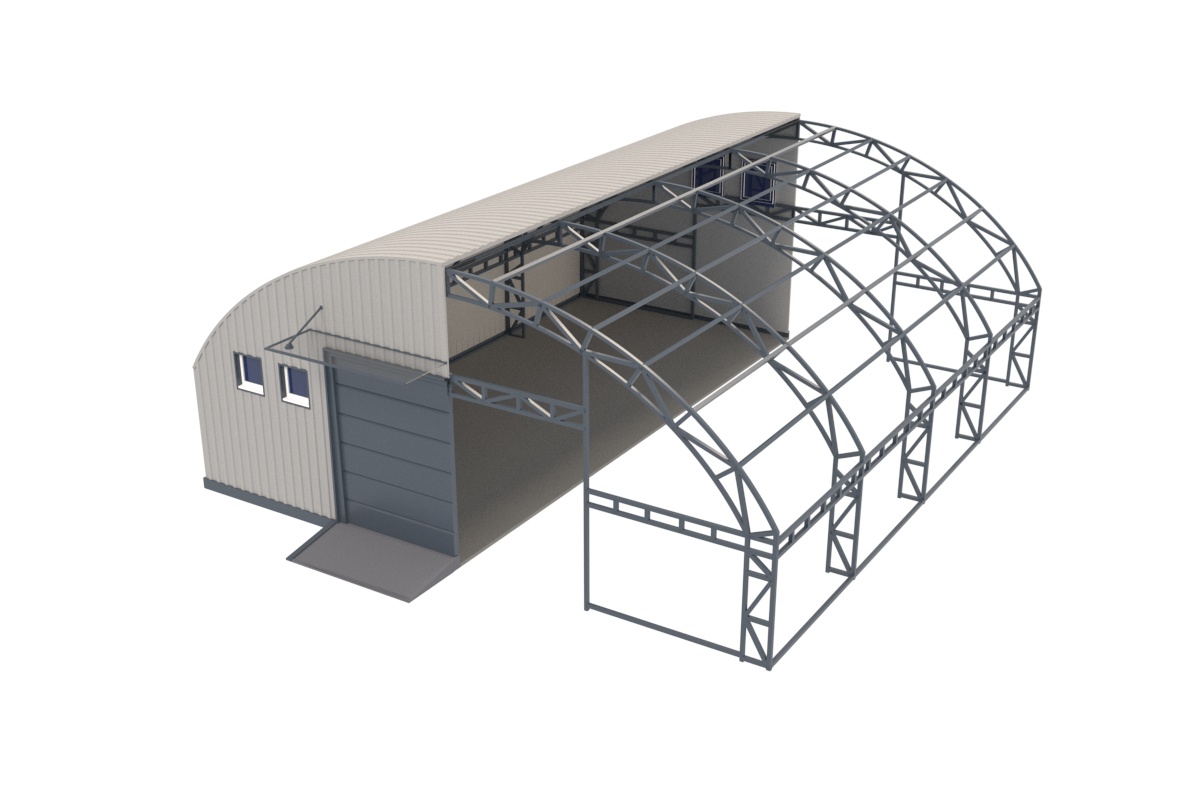 Дорожное ограждение (отбойник) на объекте