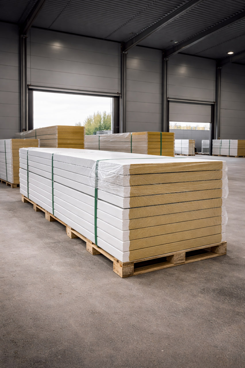 Стеновые панели 300 мм на объекте