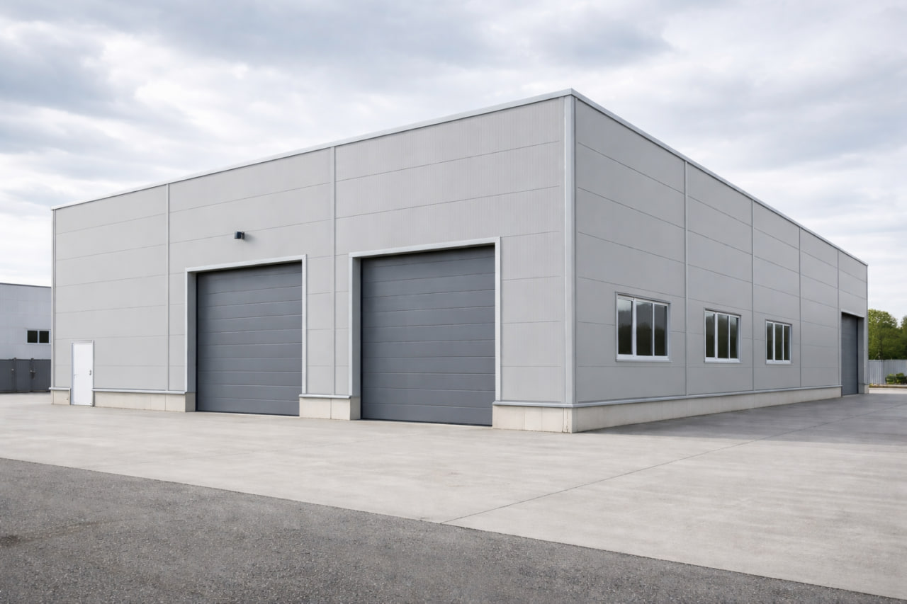 Сэндвич-панели без замков из ППУ для складов и производств