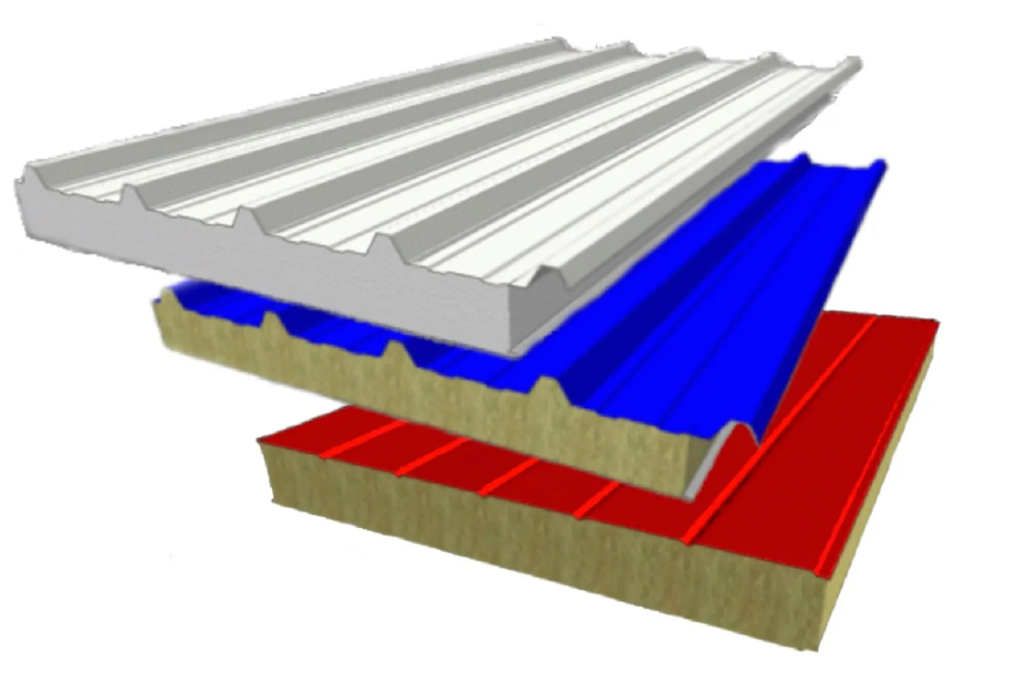 Нестандартные сэндвич-панели на объекте
