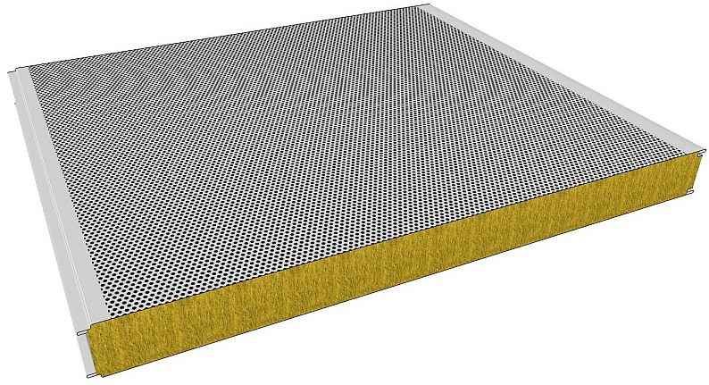 Акустические кровельные сэндвич-панели в Колпино и Ленинградской области