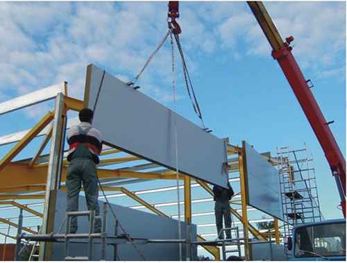 Монтаж стеновых сэндвич-панелей